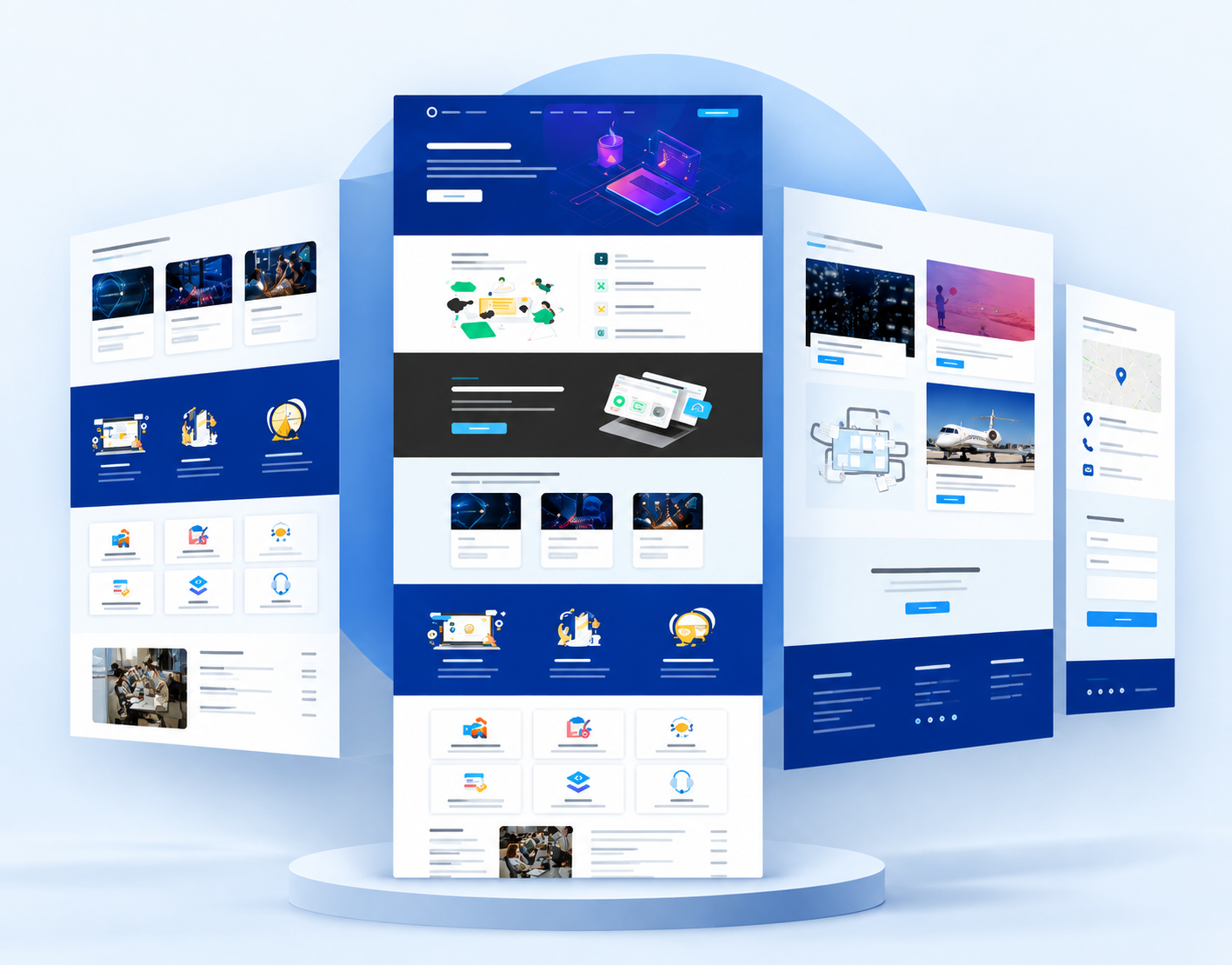 Innovation Web Design | Transformation & AI Technology branding graphic design illustration logo ui user interface website design