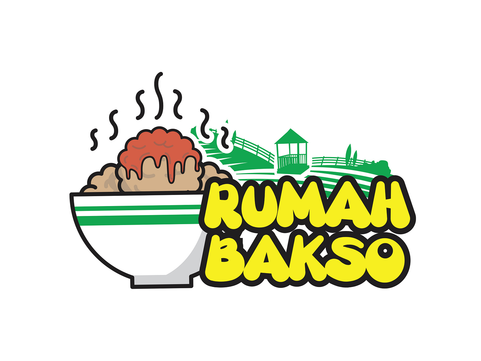 Rumah Bakso Illustration by Zainal Amri on Dribbble