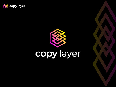 Copy layer, Modern Logo Design Concept branding color logo copy layer logo copy paste logo copy right logo layer marge logo logo design logo make minimal logo modern logo