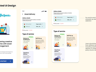 Shuffle Space ui ux