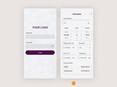 Diamond Price Calculator branding graphic design logo ui webdesign