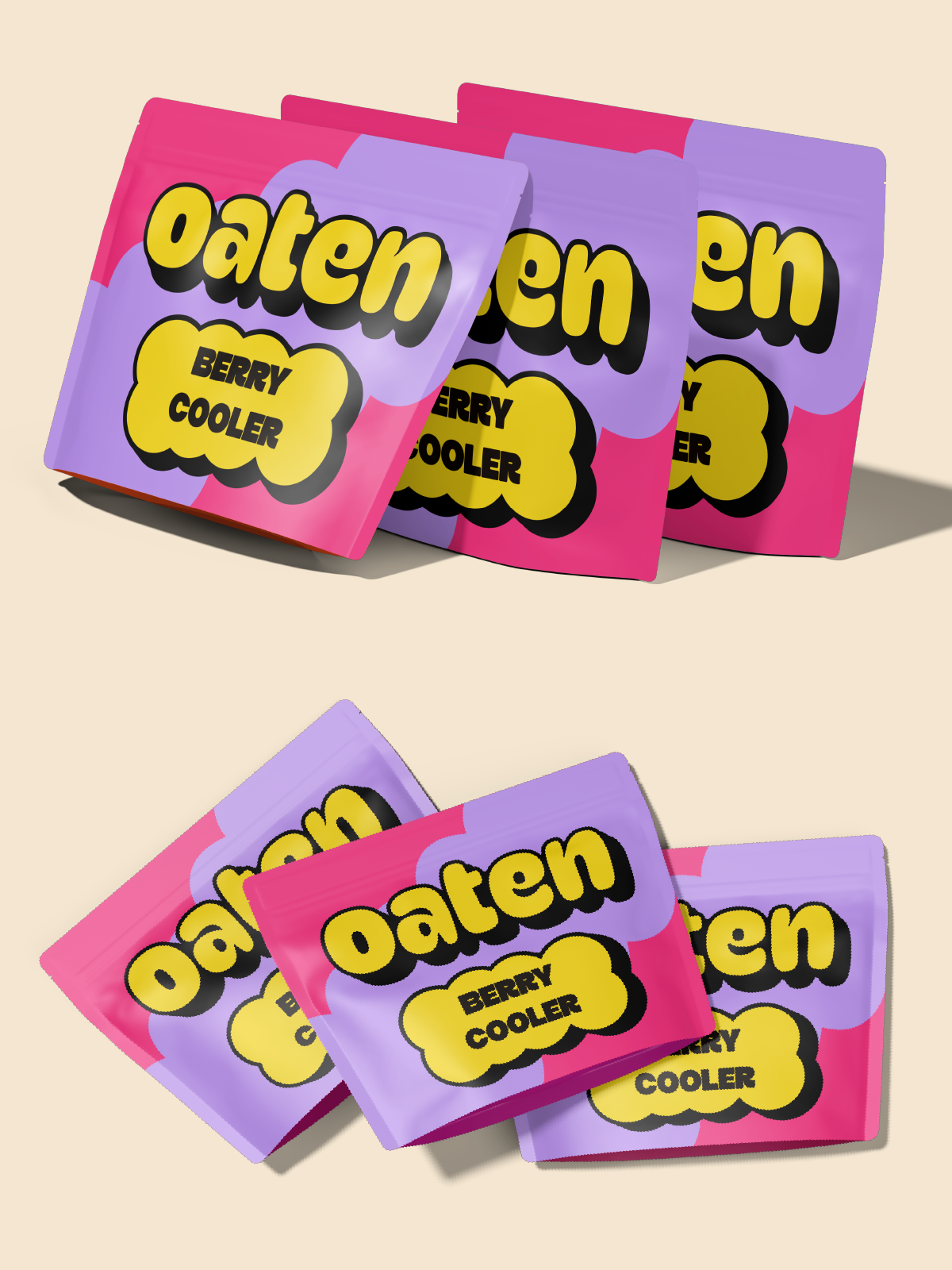 OATEN Logo & Packaging Design amazon bold design box branding design food food design graphic design label label design logo packaging design pouch product packaging supplements