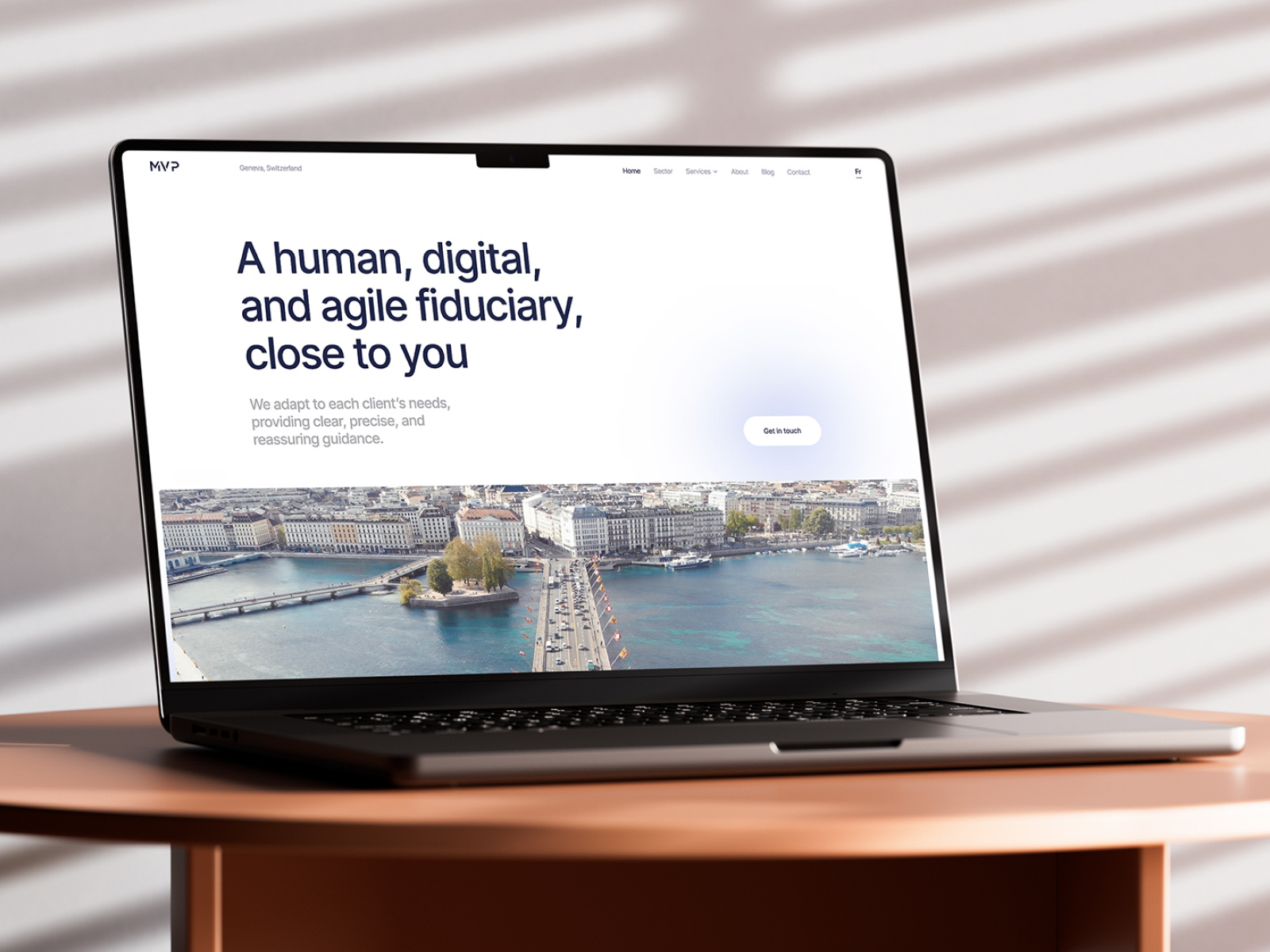 MVP Fiduciary - financial services website cms design financial services flat minimal multilingual ui ux webflow website redesign