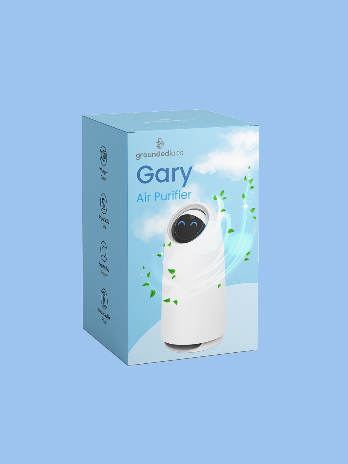 Retail Packaging for an Air Purifier amazon box design graphic design label design packaging design product packaging retail