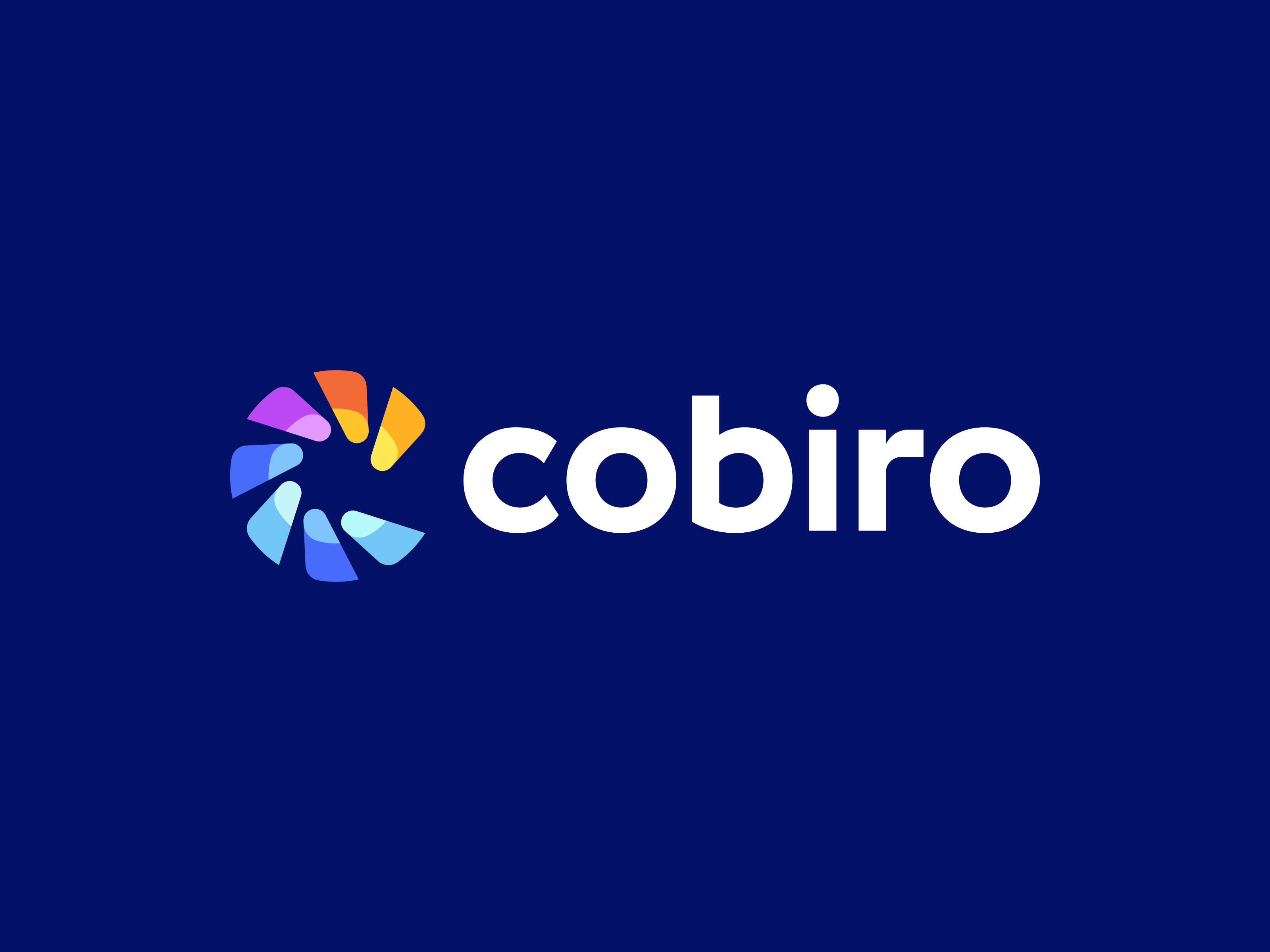 Cobiro Logo - Letter C Monogram, Color Wheel advertising brand branding c color colorful design icon letter logo logo design logodesign logotype marketing modern monogram professional saas symbol tech