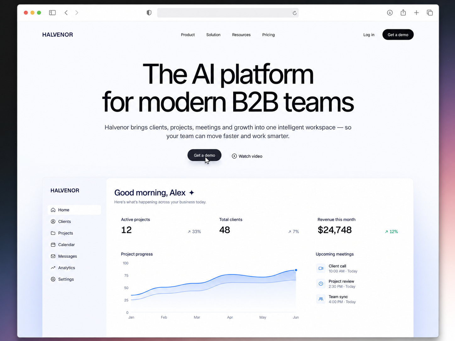 AI B2B SaaS Website - Halvenor | Webflow ai landing page ai web design ai website b2b saas website business web design business website saas animation saas landing saas landing page saas ui saas ui design saas ui ux saas web design saas website startup landing page startup website tech website ui webflow website animation