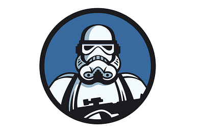 Star Wars badge art badge brand branding design illustration logo minimal simple starwars ui vector