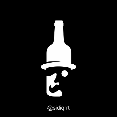 BOTTLE GANTELMAN design graphic design icon illustration logo minimal