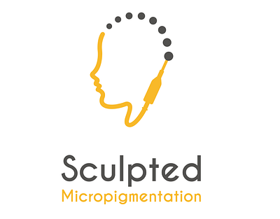 Sculpted Micropigmentation logo art brand branding design illustration logo micropigmentation minimal sculpted simple ui vector