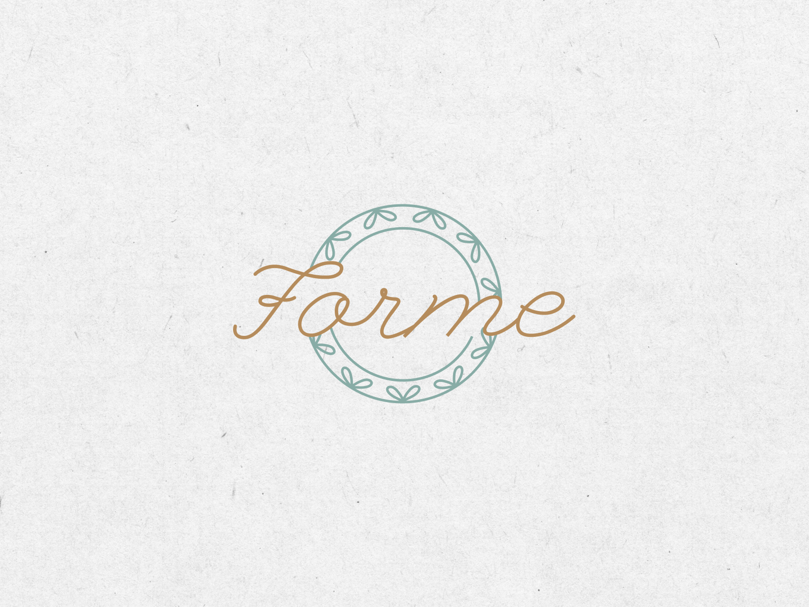 Forme: Logo Concept branding ceramics craft graphic design handmade lettering logo logo design marketplace ui vector visual identity