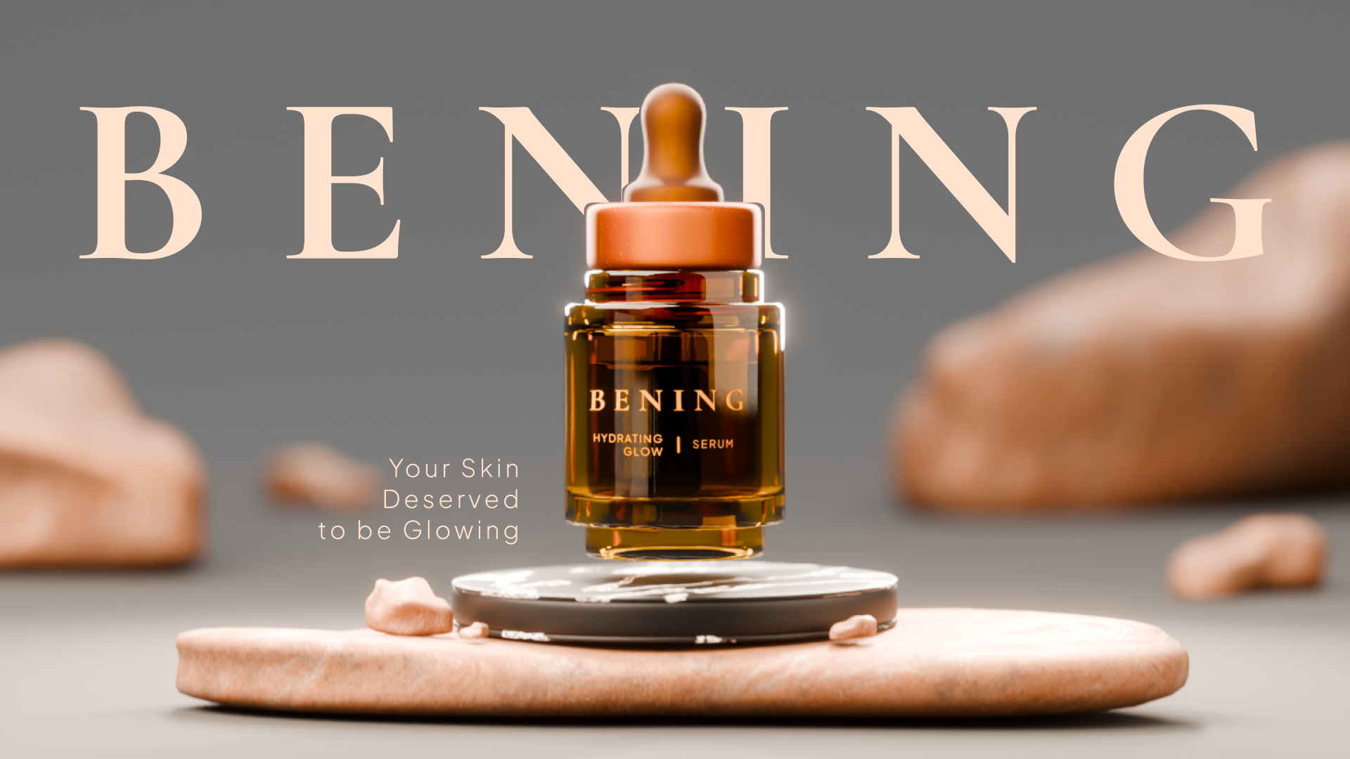 BENING Skincare — 3D Motion & Product Lookdev 3d design 3d illustration 3d modeling animation blender cycle render motion graphics premiere pro product reveal