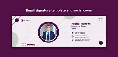 Email signature and social cover. banner banner design branding cover design design email email signature facebook cover design facebookcover graphic design photoshop postdesign sicialmedia social cover