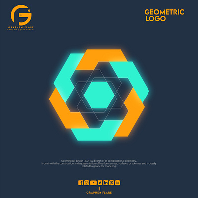 Geometric design branding design graphic design logo vector