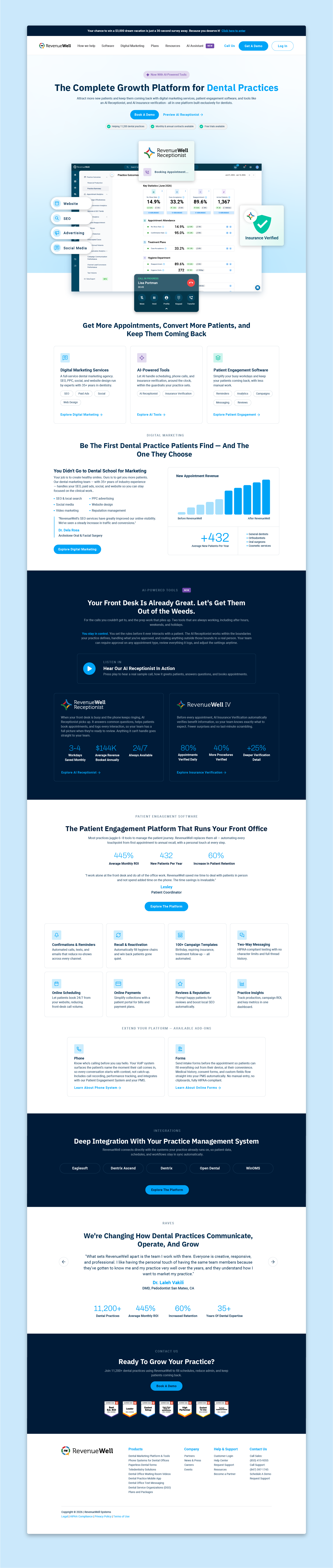 Homepage Concepts and Updates branding dental marketing dental platform dental software design graphic design iconography layout design typography web design website