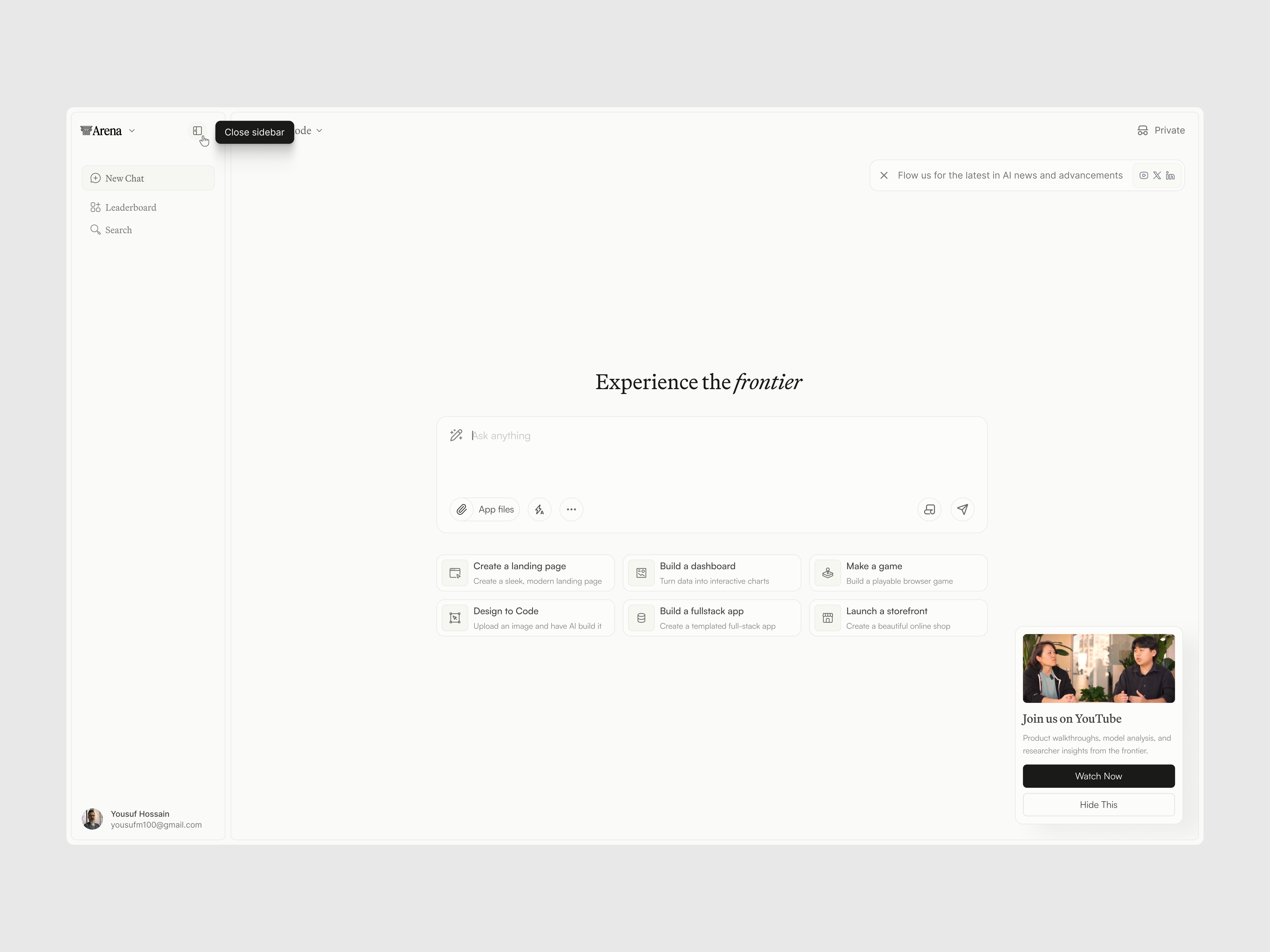 AI Chat Application & Workspace Web Dashboard Design ai ai agent ai assistant ai chatbot ui ai code assistant ai dashboard animation branding chatbot dashboard generative ai mobile product design website