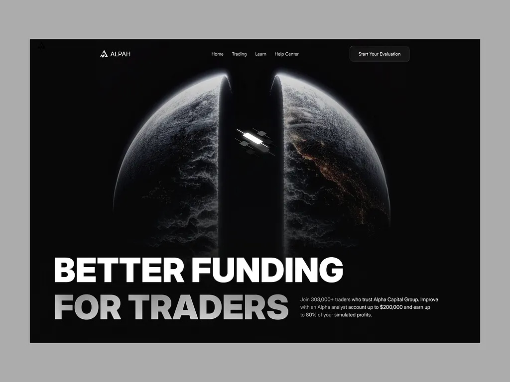 Premium Trading Platform Website Design | Fintech Landing Page