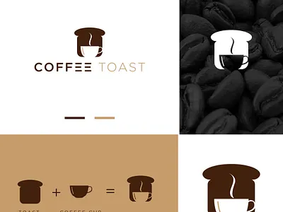 Logo design (Coffee Toast) branding design fiverr graphic design illustration logo logodesigner logos vector