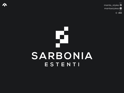 SARBONIA ESTENTI app branding design es logo icon illustration letter logo minimal se logo ui vector
