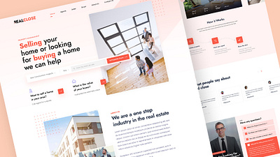 Realclose - The Real Estate Website Design upgrade.