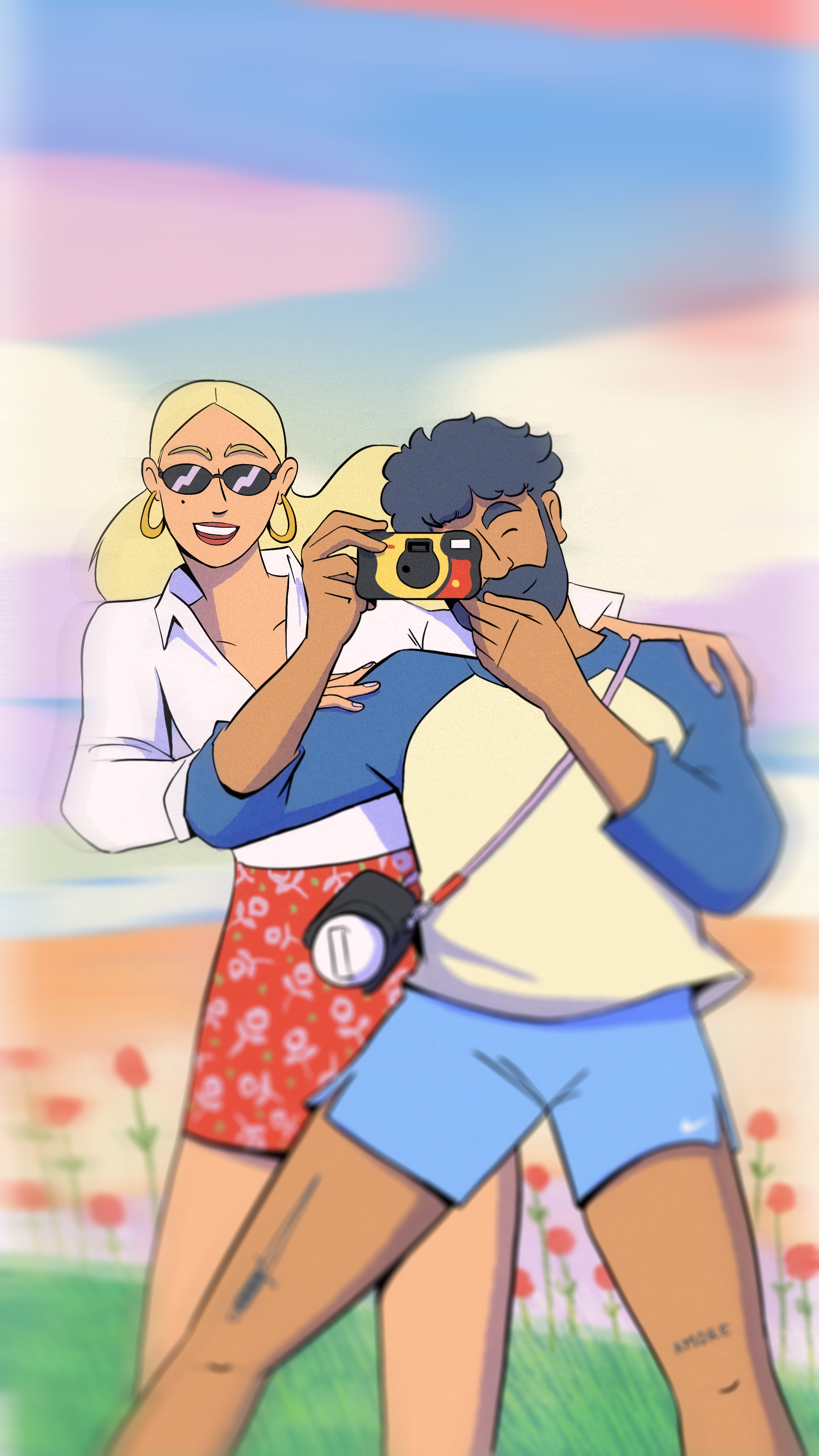 Say cheese colour design drawing fashion illustration kodak paris photography style