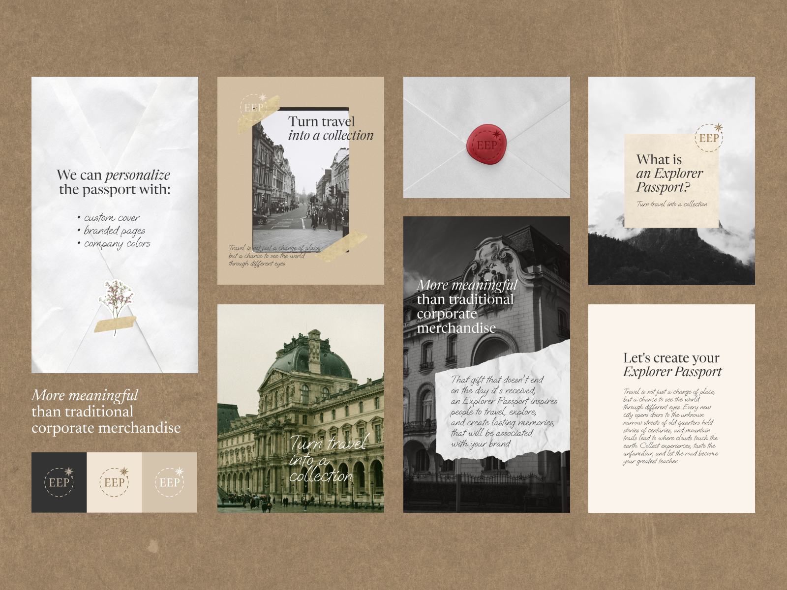 European Explorer Passport: Social Media Visuals branding design graphic design illustration instagram poland social media travel ui vector visual identity