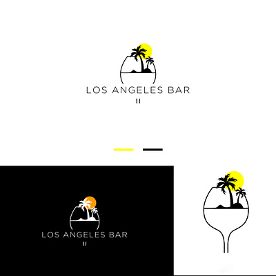 Logo Design (Los Angeles Bar) branding design fiverr graphic design illustration logo logodesigner vector