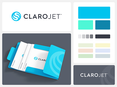 ClaroJet concept air airplan aviation brand mark branding brokerage flight globe jet logo design logomark logotype modern plane transactions