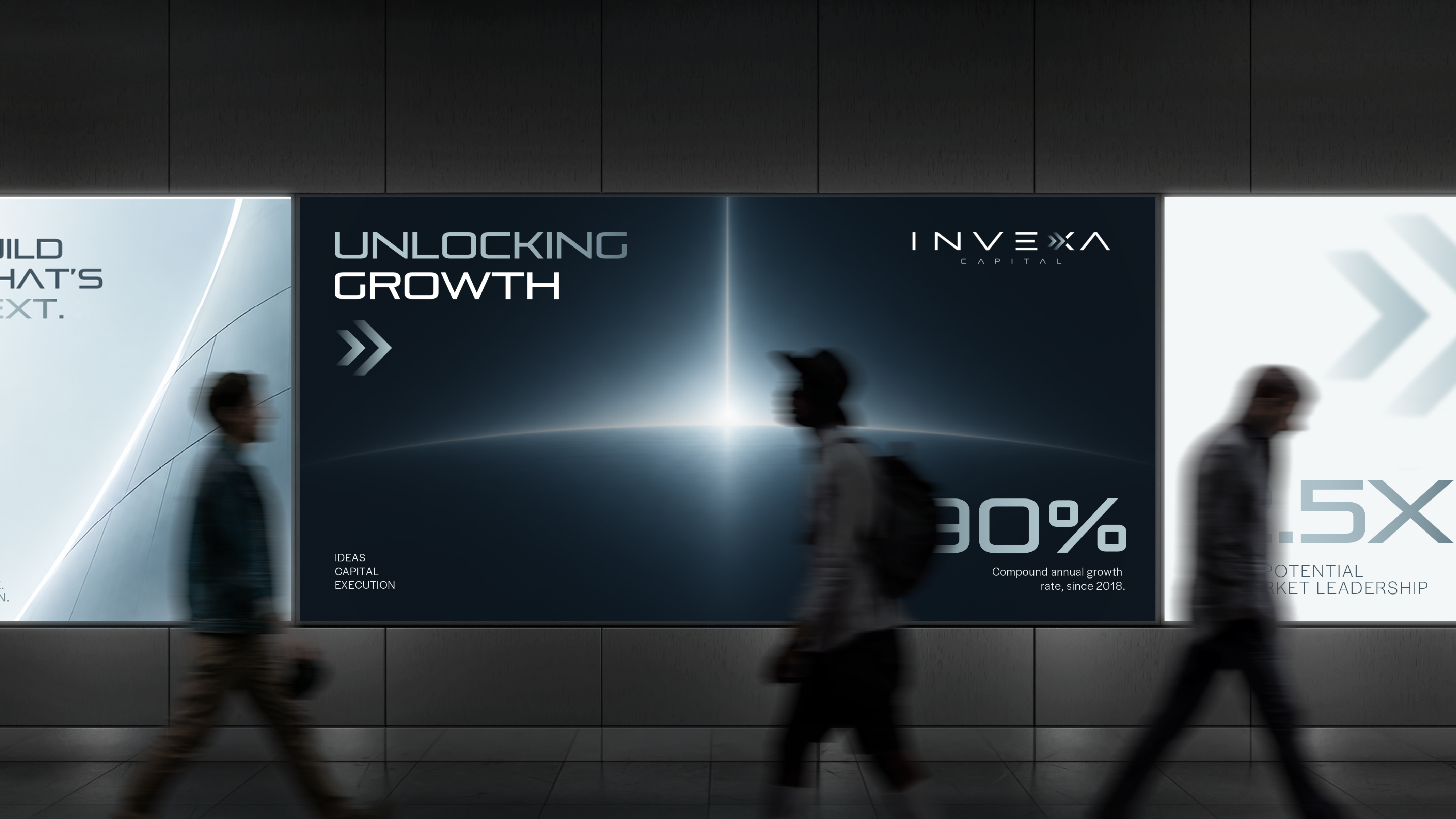 Invexa Capital Branding brand identity branding identity design investment modern saas tech technology visual identity