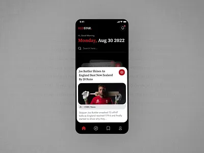 News App app app design app ui articles design exclusive news headlines latest news mobile mobile app news news app sports news ui ui design
