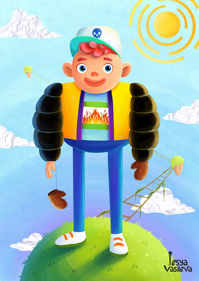 Hey, guys! 2d boy character design childrenillustrations chuldrenillustrator conceptart fantasy funnyart guys
