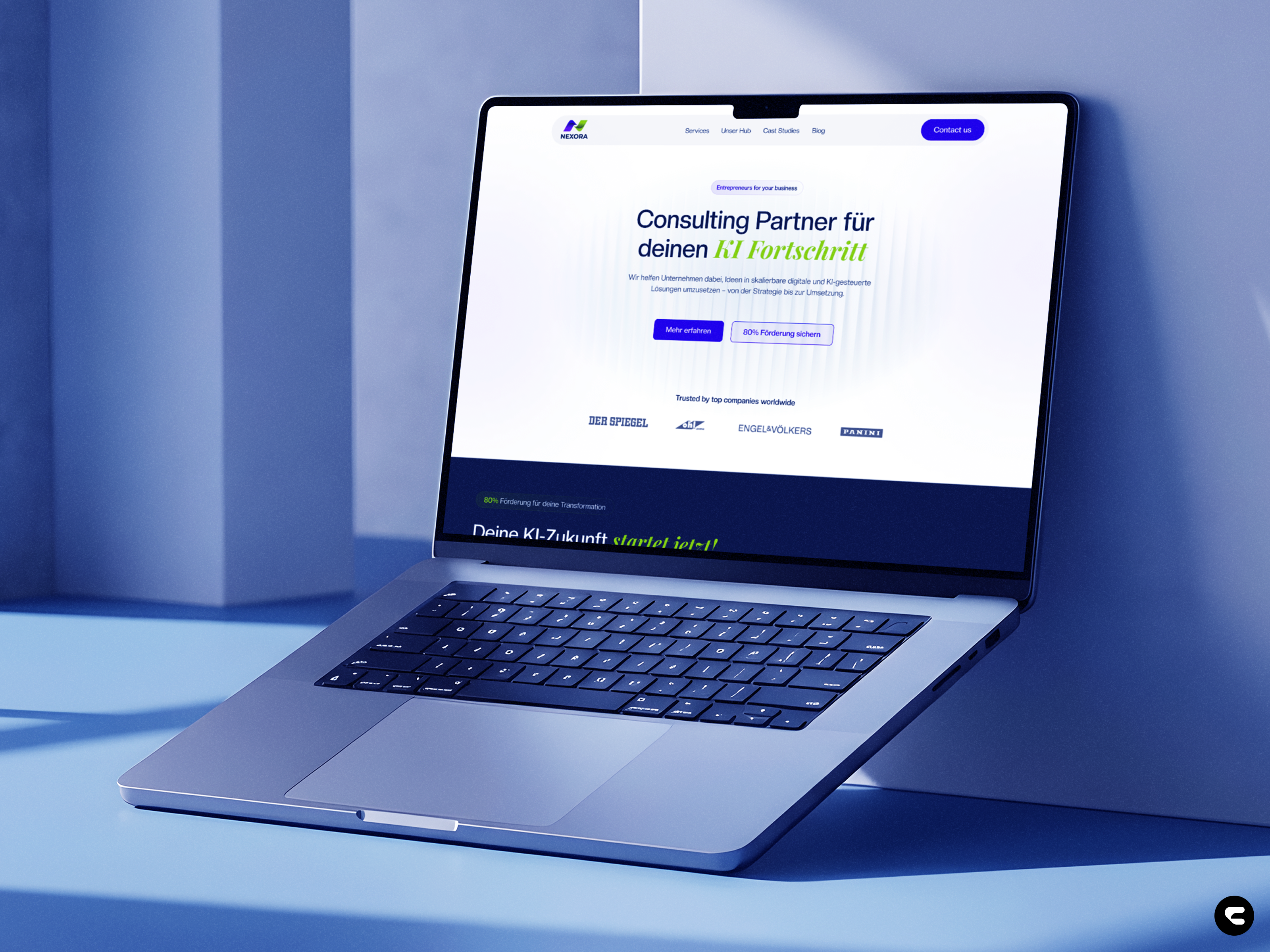 Nexora — AI & Digital Transformation Website abstract ai ai solution artificial intelligence artificial intelligent branding business home page landing page tech technology ui ux website
