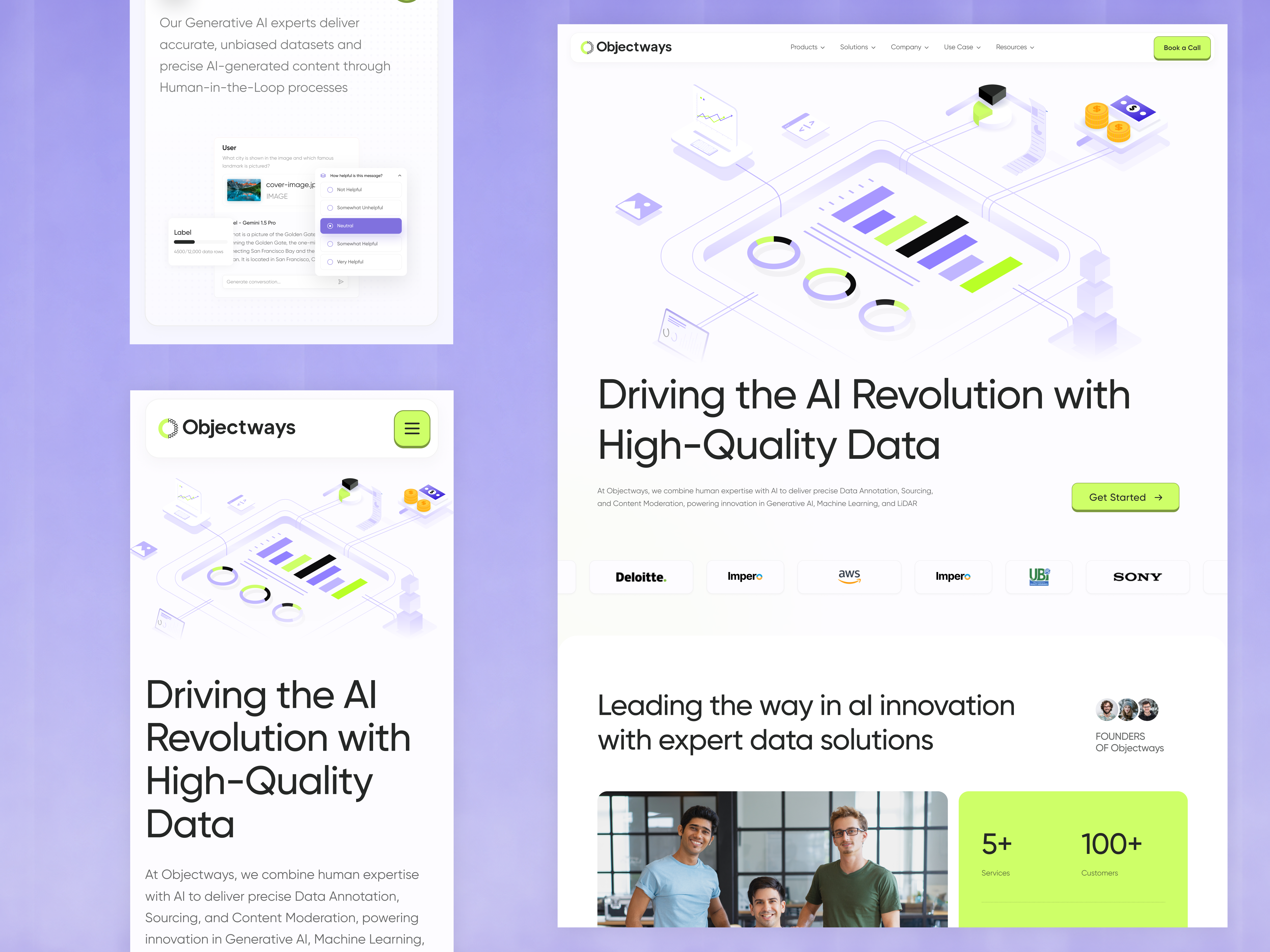 Client Project Recap -Objectways Website Redesign ai interface product saas service ui ux web