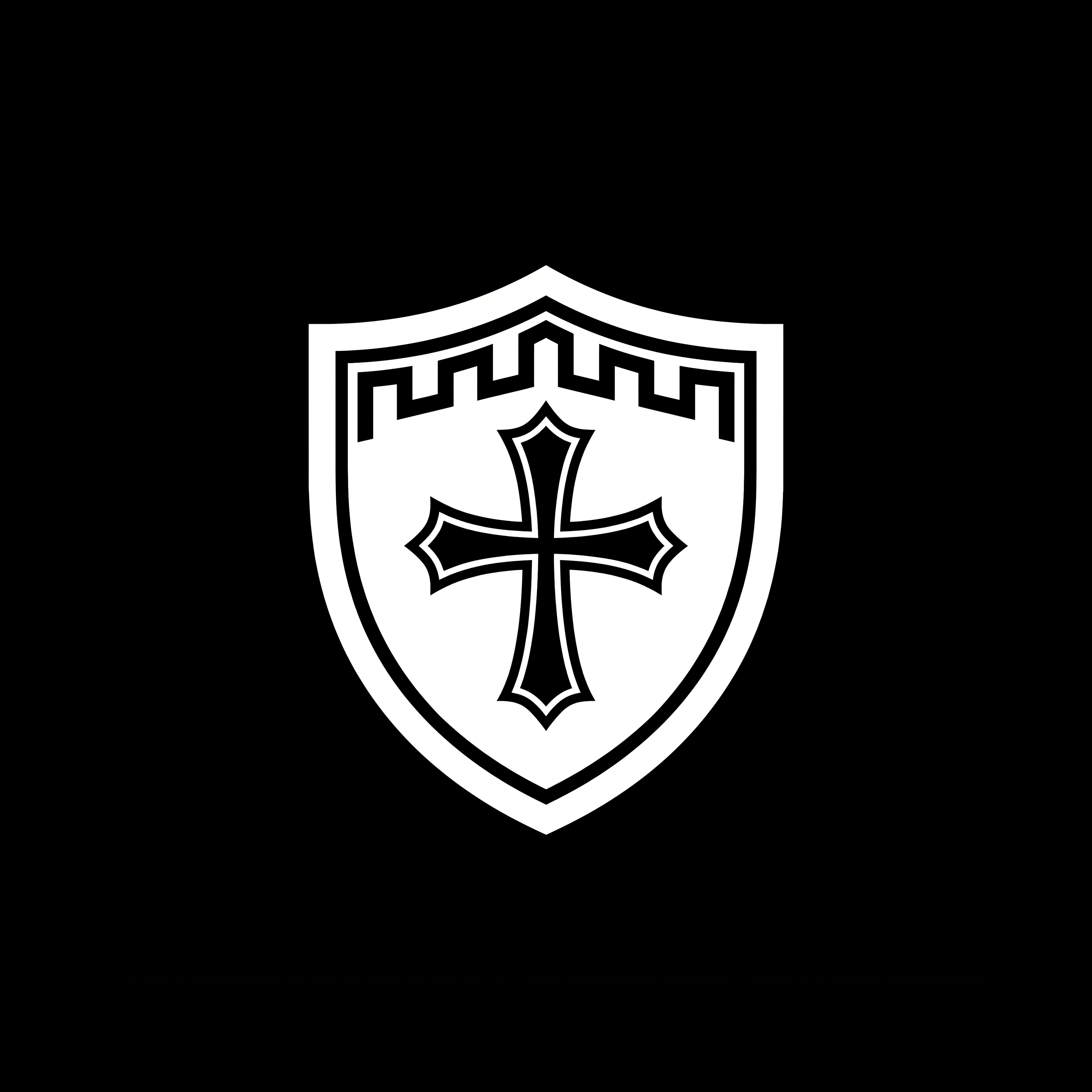 Shield icon - 3 match game branding cross defense design digital art emblem game icon identity illustration knight logo mark mobile game shield strategy stronghold symbol ui vector