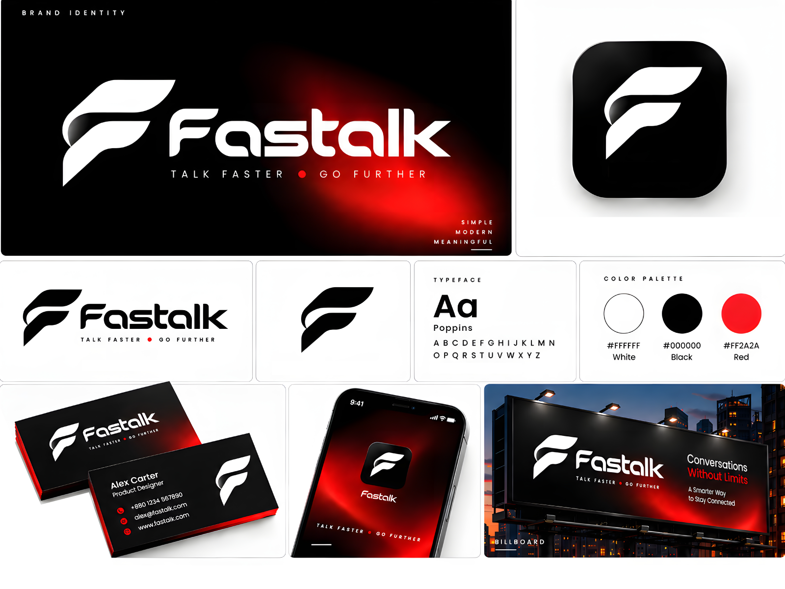 Fastalk — Modern Brand Identity & Visual System brand identity branding brandinidenty business logo company logo corporate identity design deucation visual idente graphic design logo logo design minimalist logo modern brand identity modern branding modern logo optivex tech branding tech logo vector visual system