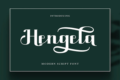 Hengela Script Font branding calligraphy cards casual design elegant fashion font illustration logo modern script wedding
