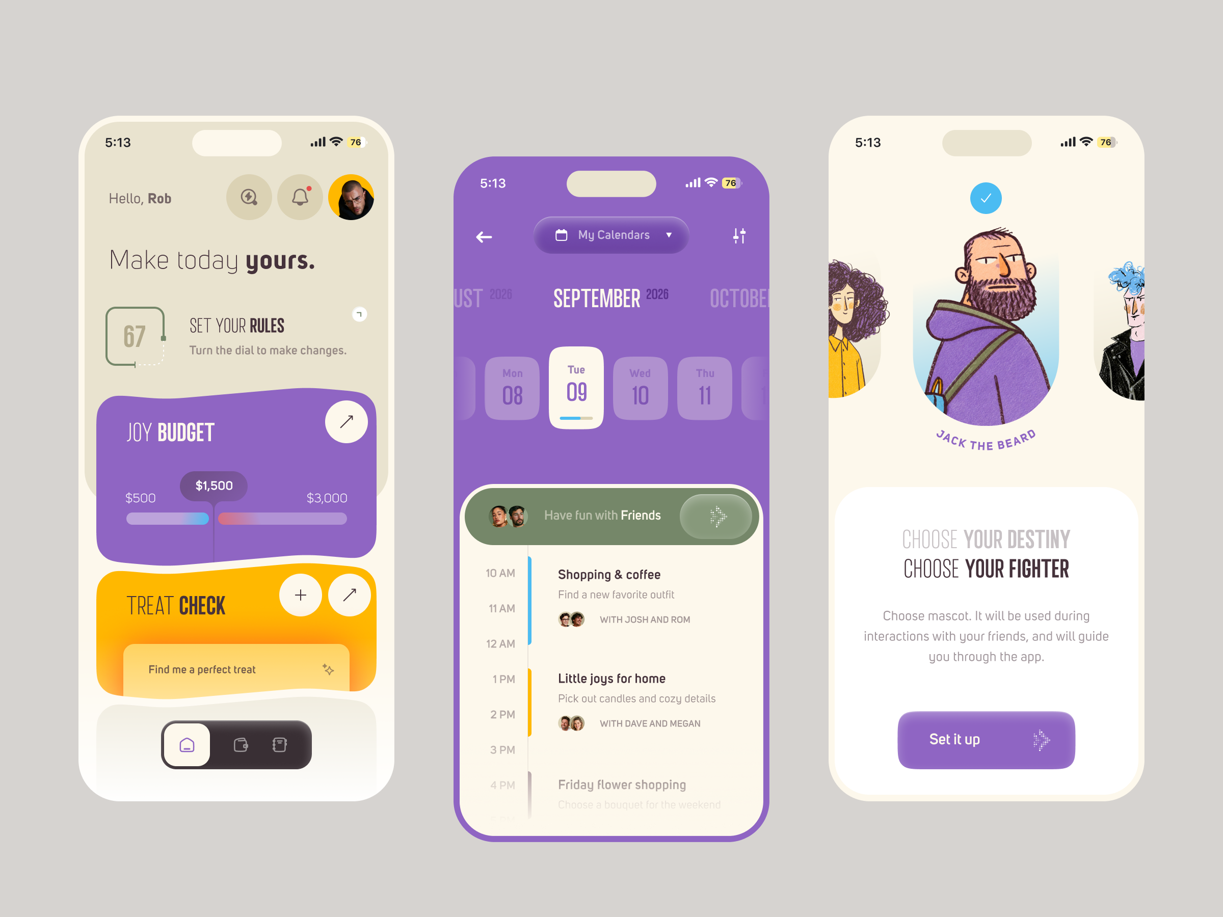 Treats Fintech Mobile App 3d app conscious spending emotional wellbeing expense tracker finance ui finance ux financial app financial dashboard financial mobile financial wellness fintech app mindful spending mobile personal finance self care small pleasures spending insights spending tracker wellbeing app