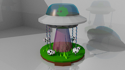Lowpoly Carousel | 2023 3d alien autodesk maya maya 3d space