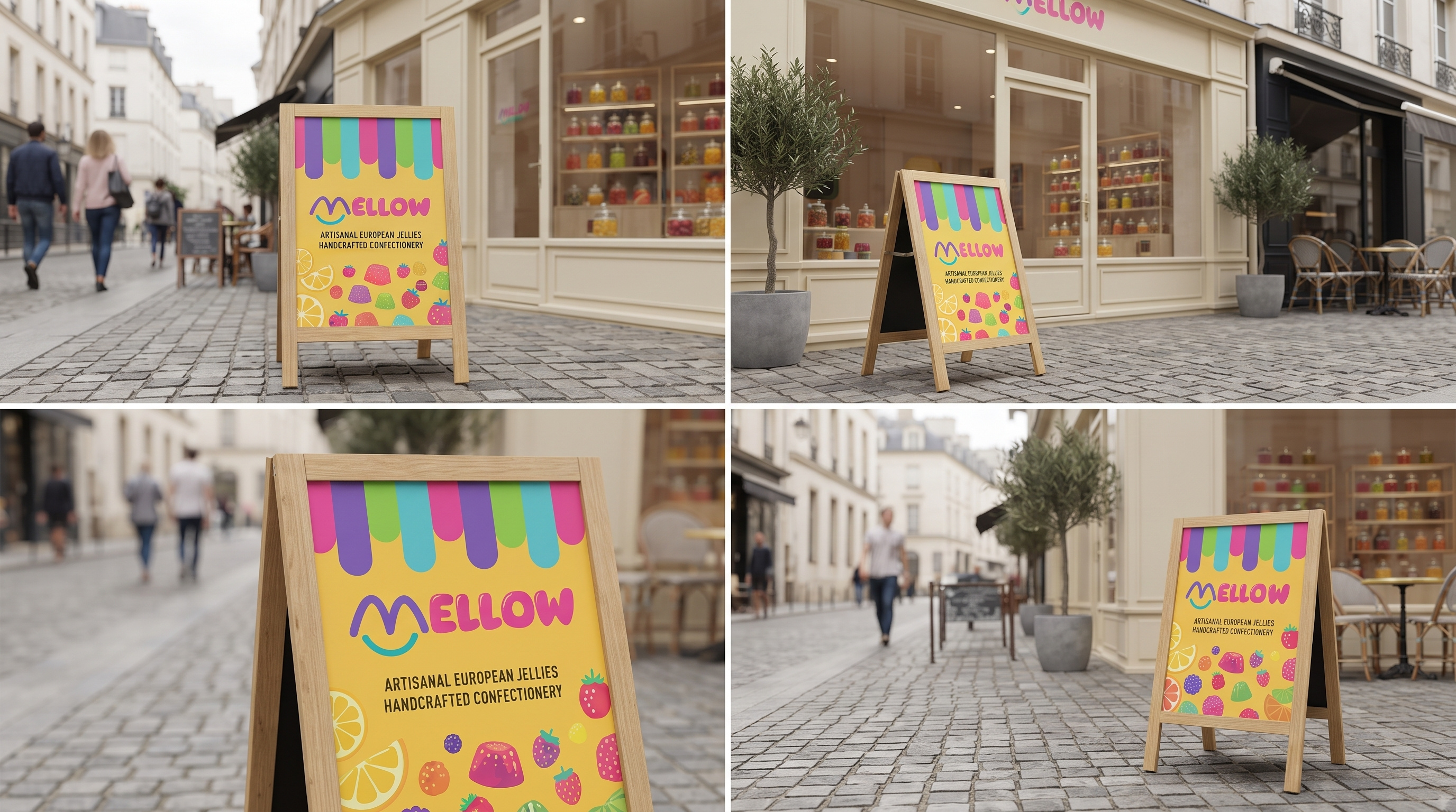 MELLOW—Playful Jelly Brand Identity adobe illustrator brand design branding design graphic design illustration jelly logo mockups typography visual identity
