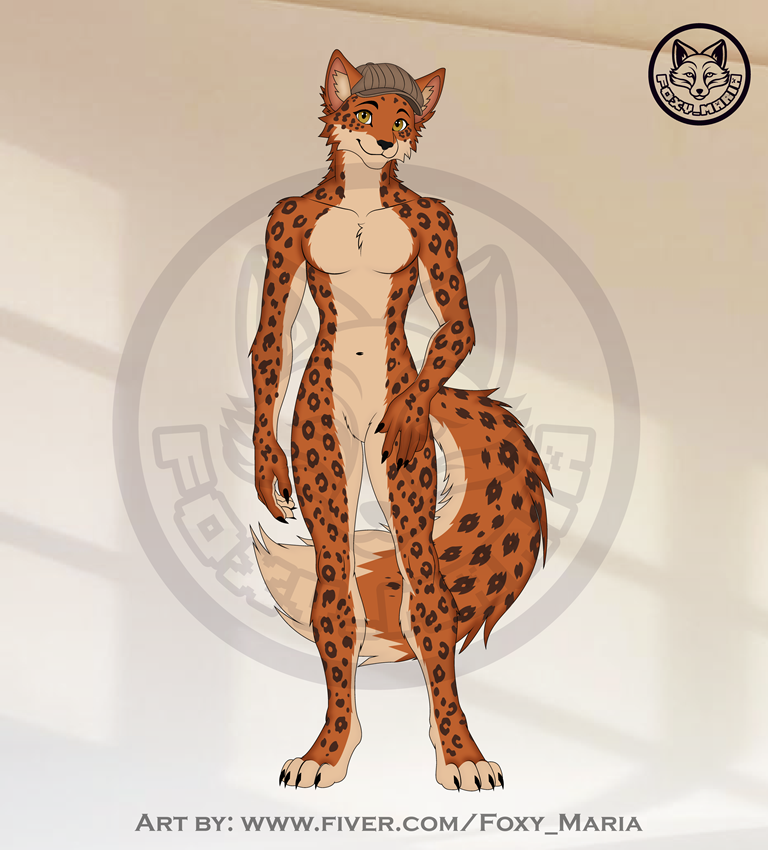Leopard x Fox Hybrid Fursona Fullbody | Commissionsopen anthroart anthroartist characterdesign cinnapard customfurryart foxfurry furryart furryartist furryartwork furrycharacter furrycommission furrycommissions furrycommunity furryoc furryreferencesheet fursona fursonadesign hybridfursona leopardfurry referencesheet
