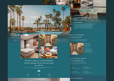 Luxury Resort Website blog blue branding design figma graphic design hotel illustration landing page logo luxury resort ui uiux ux vector web web design