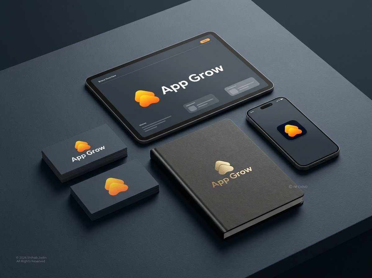 App Grow — Modern Logo & Brand Identity Design