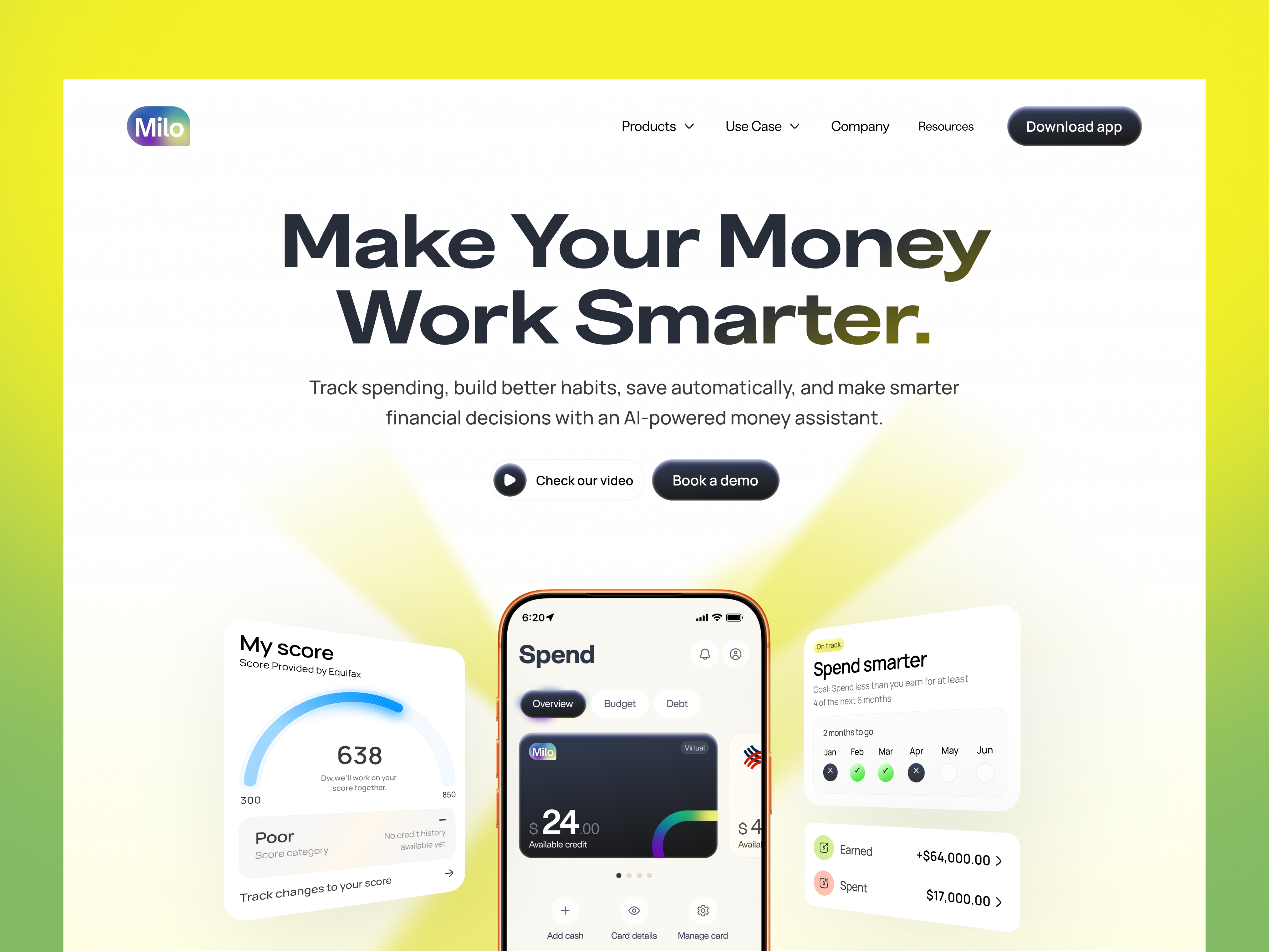 AI Finance App Landing Page | FinTech Money Management Website ai finance app ai fintech design ai money assistant ai product website finance landing page finance product design finance web design finance website ui financial app design financial wellness app fintech landing page fintech ui design fintech ux design fintech website money management app personal finance app personal finance dashboard uiux