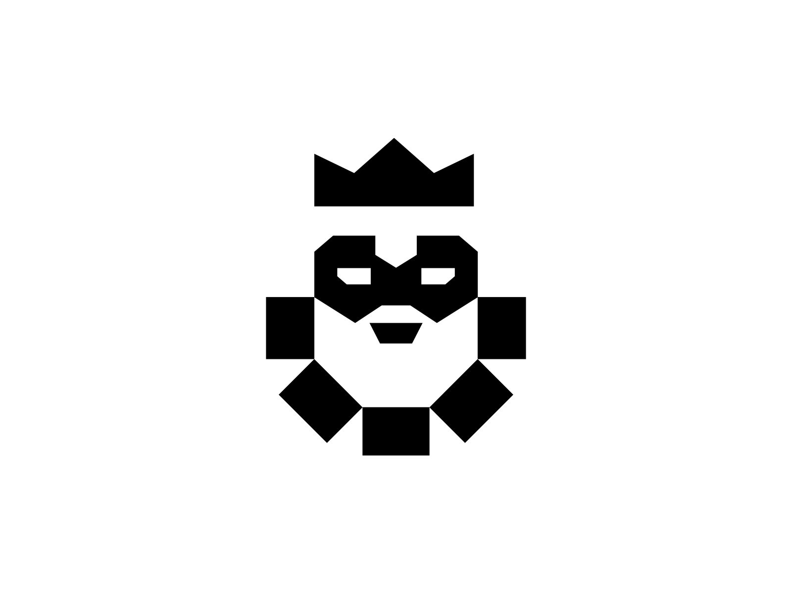 King logo brand brand design brand designer branding branding design branding designer game game logo king king logo logo logo design logo designer logodesign logodesigner logotype negative space negative space logo