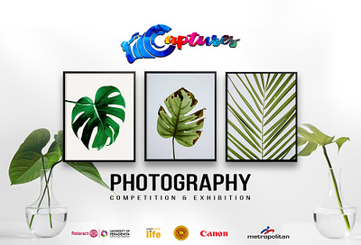 Logo Design & Post Campaign for Captures Photography Competition branding graphic design logo