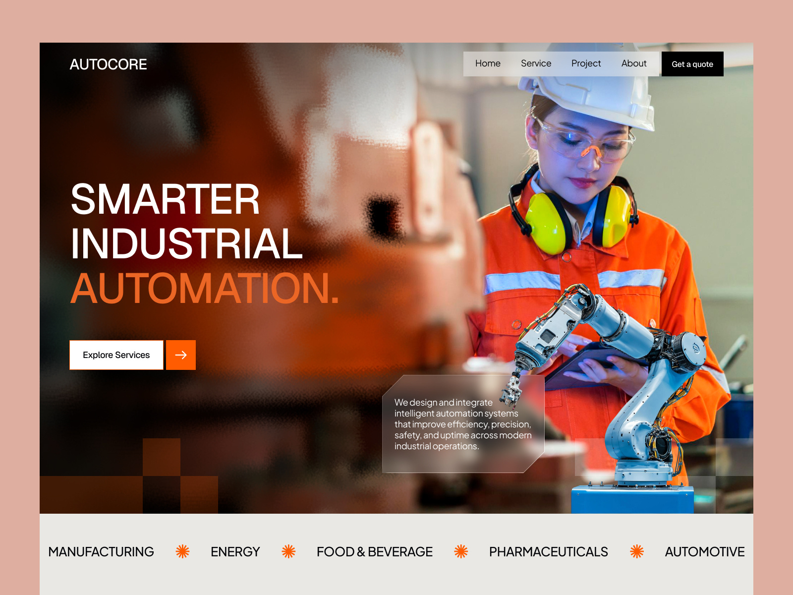 B2B Industrial Automation Website Design- Factory Website Design b2b manufacturing website b2b website corporate website engineering website factory automation industrial website landing page landing page design manufacturing website robotics smart factory ui website website design