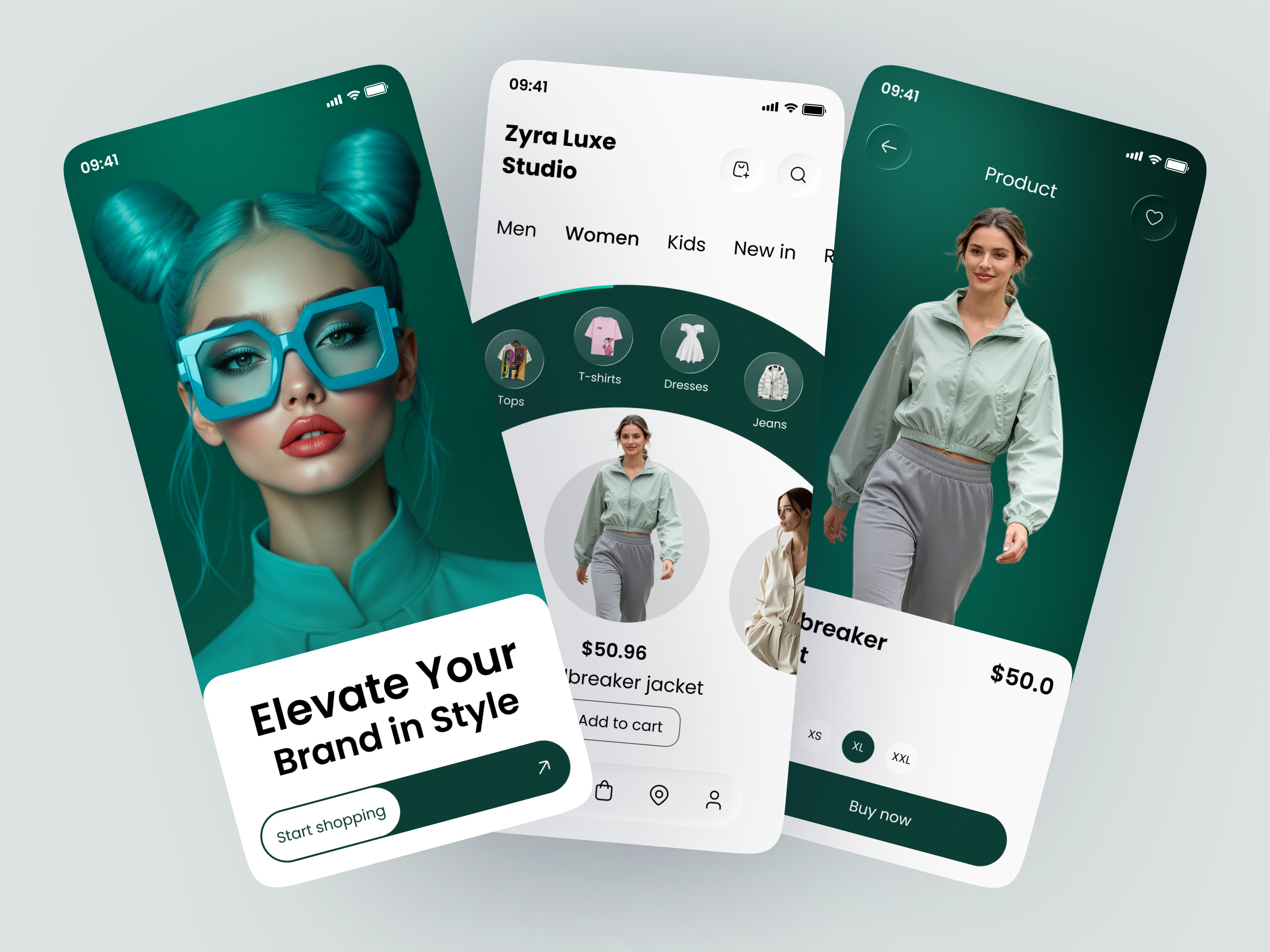 AI – Fashion E-commerce Mobile App Design ai ai fashion ai powered ai powered app ai shopping app uiux clothing app design ecommerce app ecommerce ui fashion app fashion ecommerce fashion ecommerce app ios app mobile app design modern app online store shopping app ui ux