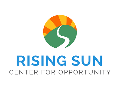 Rising Sun Center for Opportunity Rebranding Project branding design graphic design illustration logo typography vector