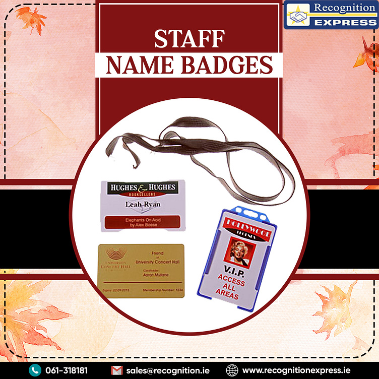 Staff Name Badges by Recognition Express on Dribbble