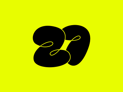 Number 27 2 27 7 branding lettering logo logo number monogram number 2 number 27 number 7