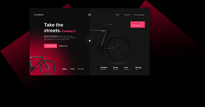 Cowboy Bikes UI Design beginner explore figma graphic design ui uiux